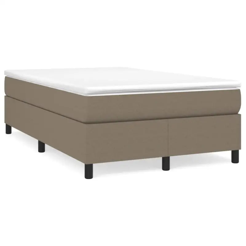 Boxspringbed met multiplex lattenbodem en zwart materiaal voor comfortabele slaap - Taupe / 120 x 190 cm / 33.5 cm