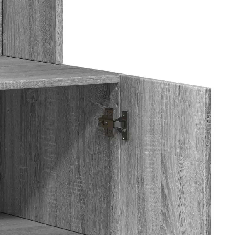 Breed toepasbare keukenkast in grijs sonoma eiken voor nette opberging - Keukenkasten