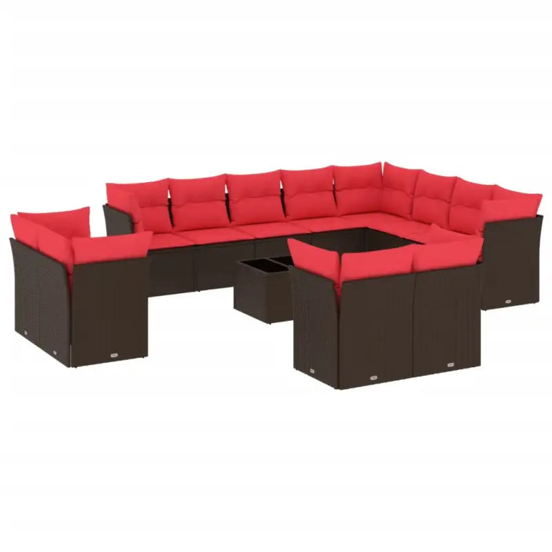 Bruine tuin loungeset met gepoedercoat staal en waterdichte tas - Tuinsets