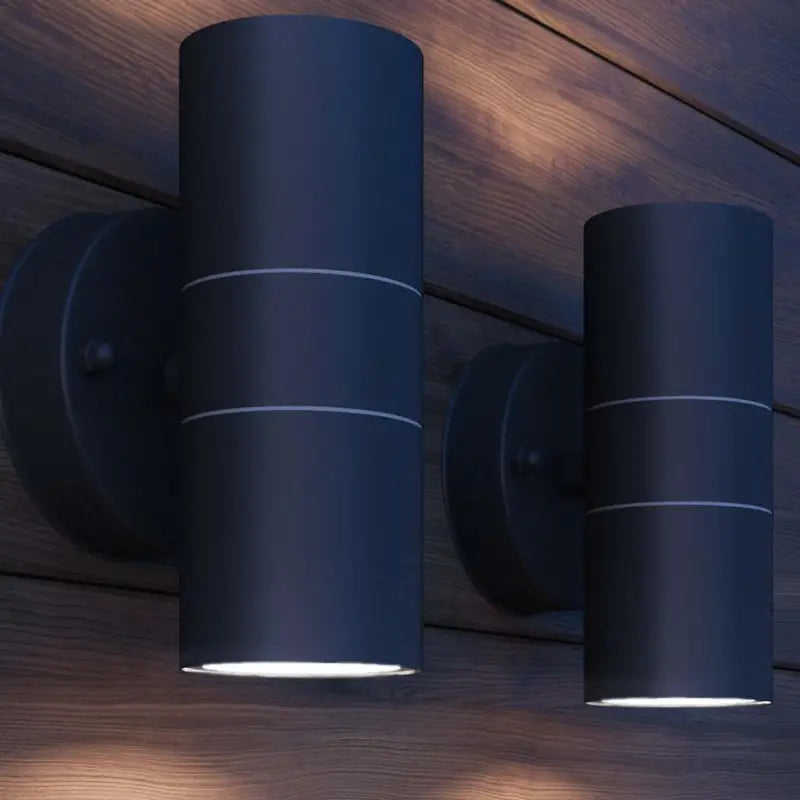 Buitenverlichting LED wandlamp met levering bevat zwart roestvrij staal - Buitenverlichting