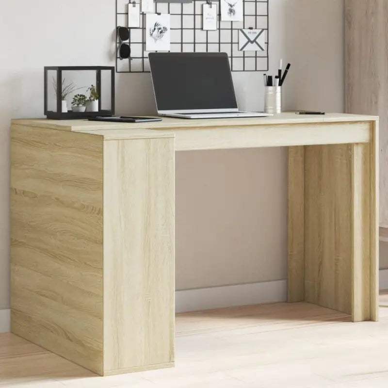 Bureau met bewerkt hout voor een trendy en duurzame interieurstijl - Sonoma eiken - Bureaus