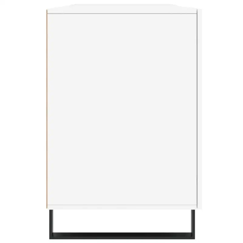 Bureau van bewerkt hout met hoogglans wit voor een elegante werkomgeving - Bureaus