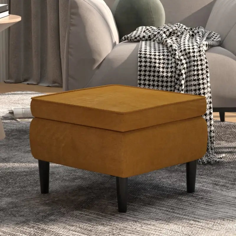 Charmante kruk met houten poten voor stijl en comfort in huis - Bruin / 1 - Klapstoelen & krukken