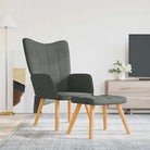 Chique en elegante relaxfauteuil met modern ontwerp - Donkergrijs / 1 / Met voetensteun - Fauteuils & Relaxfauteuils