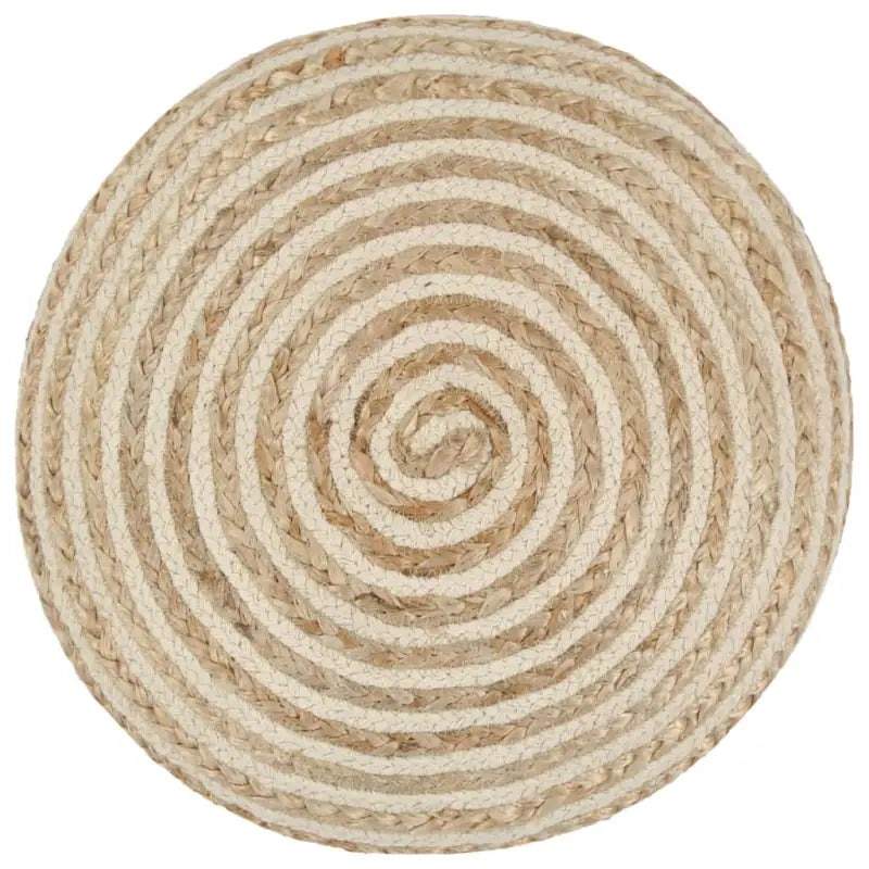 Chique poef met jute koorden voor een ontspannen interieur - Poefs