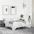 Comfortabel bedframe van bewerkt hout voor elke slaapkamer - Gerookt eiken / 120 x 200 cm - Bedden & bedframes