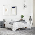 Comfortabel bedframe van bewerkt hout voor elke slaapkamer - Gerookt eiken / 120 x 190 cm - Bedden & bedframes