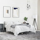 Comfortabel bedframe van bewerkt hout voor elke slaapkamer - Zwart / 140 x 190 cm - Bedden & bedframes