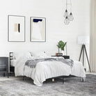 Comfortabel bedframe van bewerkt hout voor elke slaapkamer - Zwart / 120 x 200 cm - Bedden & bedframes