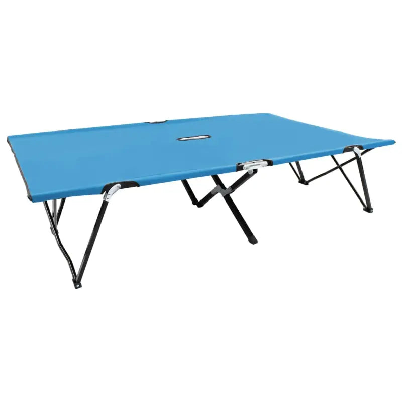 Comfortabel inklapbaar kampeerbed met 600d polyester stof - Blauw / 1 - Ligstoelen