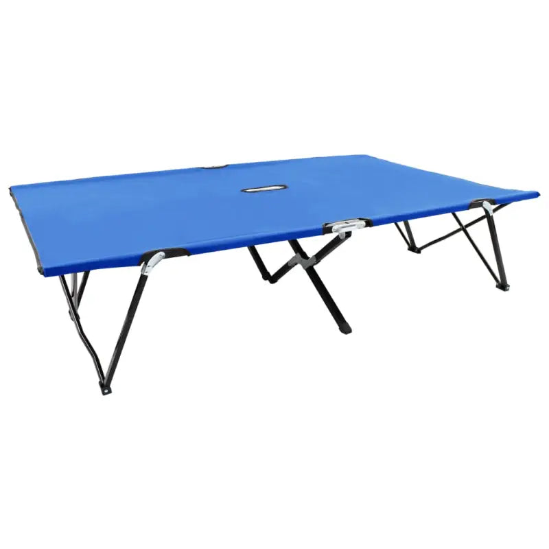 Comfortabel inklapbaar kampeerbed met 600d polyester stof - Marineblauw / 1 - Ligstoelen