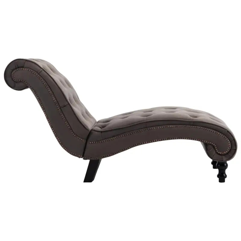 Comfortabele chaise longue met zachte fluwelen bekleding voor thuis - Chaises longues