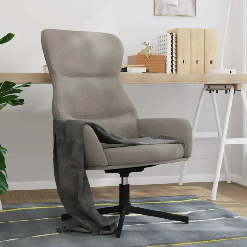 Comfortabele relaxstoel met voetensteun voor ontspanning - Lichtgrijs / 1 / Zonder voetensteun - Fauteuils &