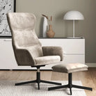 Comfortabele relaxstoel met voetensteun voor ontspanning - Lichtgrijs / 1 / Met voetenbank - Fauteuils & Relaxfauteuils