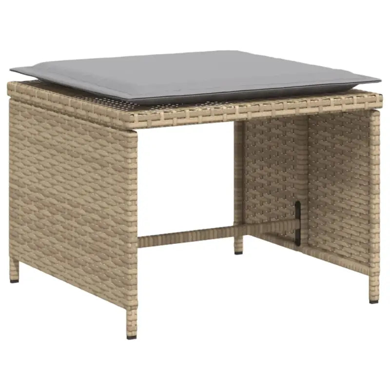 Comfortabele tuinstoel met poly rattan en zachte materiaal vulling - Tuinsets