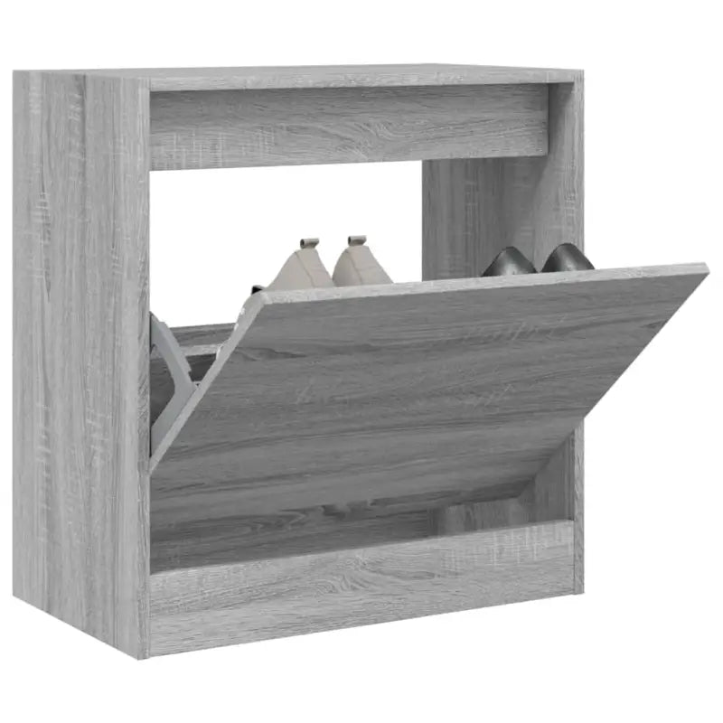 Compact schoenenkast van bewerkt hout voor smalle ruimtes - Grijs sonoma / 60 x 34 x 63.5 cm / 1 - Schoenenrekken