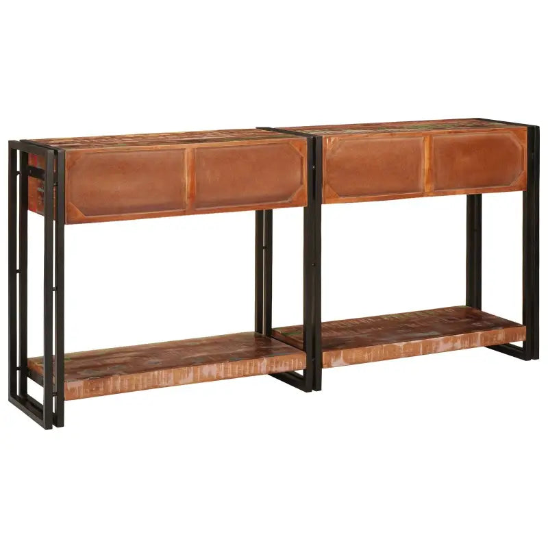 Consoletafels met gerecycled hout en metalen frame voor praktische stijl - Consoletafels