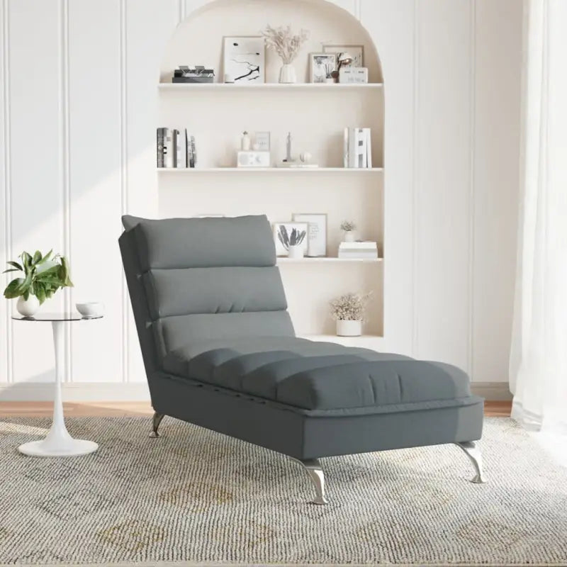 Decoratieve chaise longue met multiplex lattenbodem en duurzame stof - Chaises longues