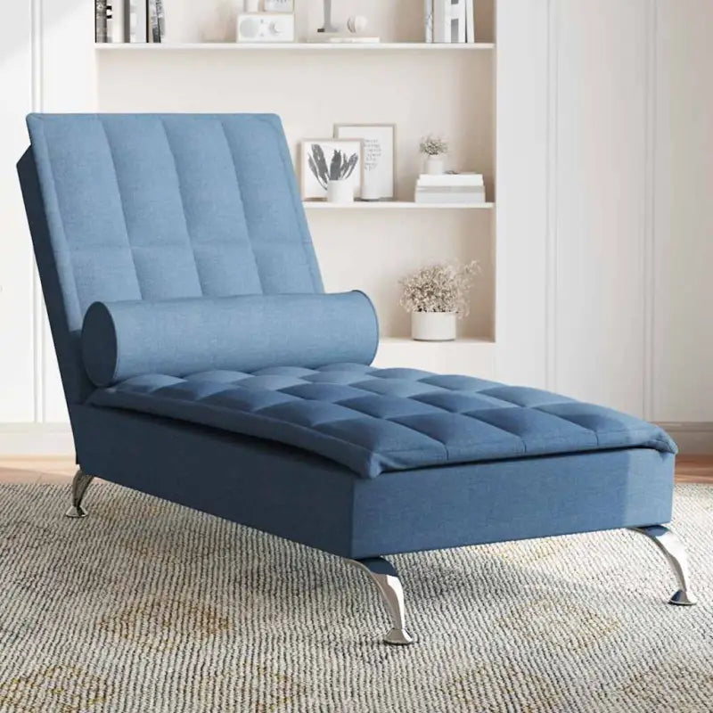 Decoratieve massage chaise longue voor een gezellige interieurvoetnoot - Blauw / 1 - Chaises longues