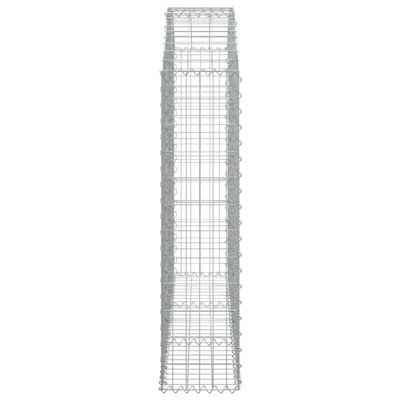 Decoratieve tuinbarrière van gegalvaniseerd ijzer met versterkte schanskorfhaken - Bloempotten & plantenbakken