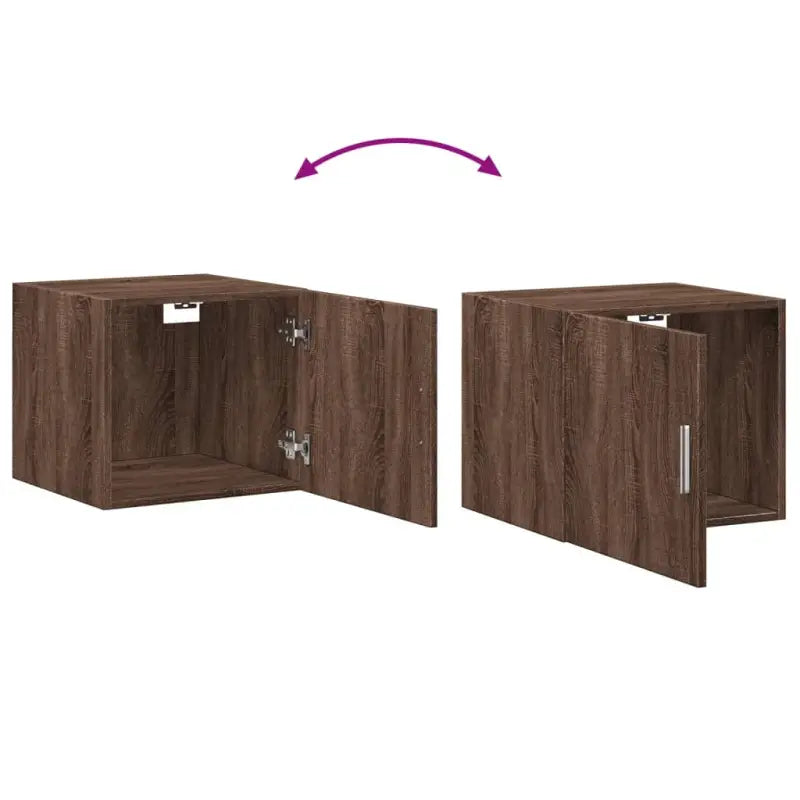Decoratieve wandkast van bewerkt hout met duurzame en stabiele afwerking - Dressoirs & buffetkasten
