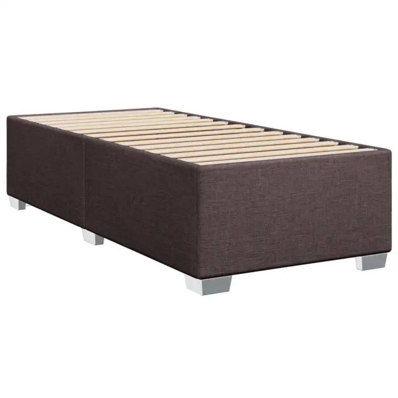 Donkerbruin boxspringbed met ademend vermogen en zachte materiaal vulling - Bedden & bedframes