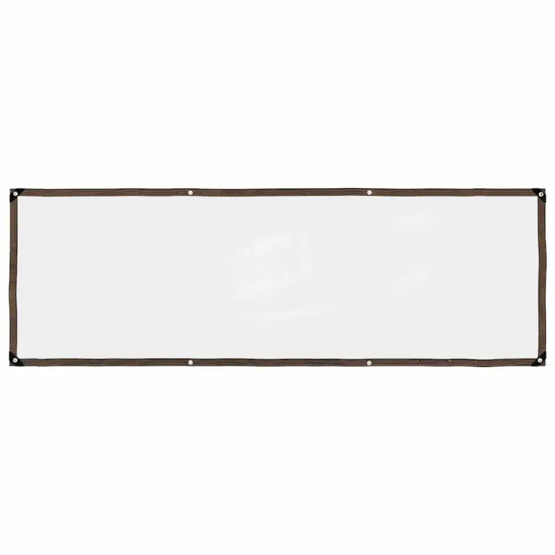 Doorzichtige zeildoek met zwart lint en vier hoeken voor bescherming - 1 x 3 m / 1 - Afdekdoeken