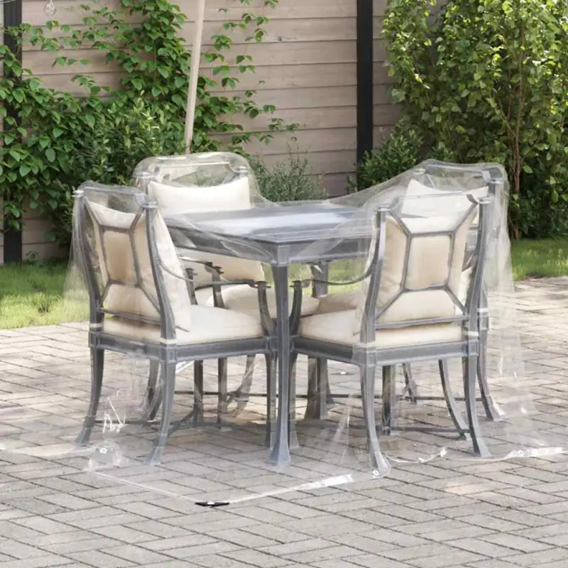 Doorzichtige zeildoek voor buiten en binnen met vier hoeken en nylon touw - 2 x 2 m / 1 - Afdekdoeken