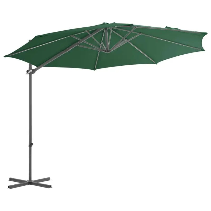Draagbare voet parasol met uv-bestendig doek en aluminium frame - Parasols en zonneschermen