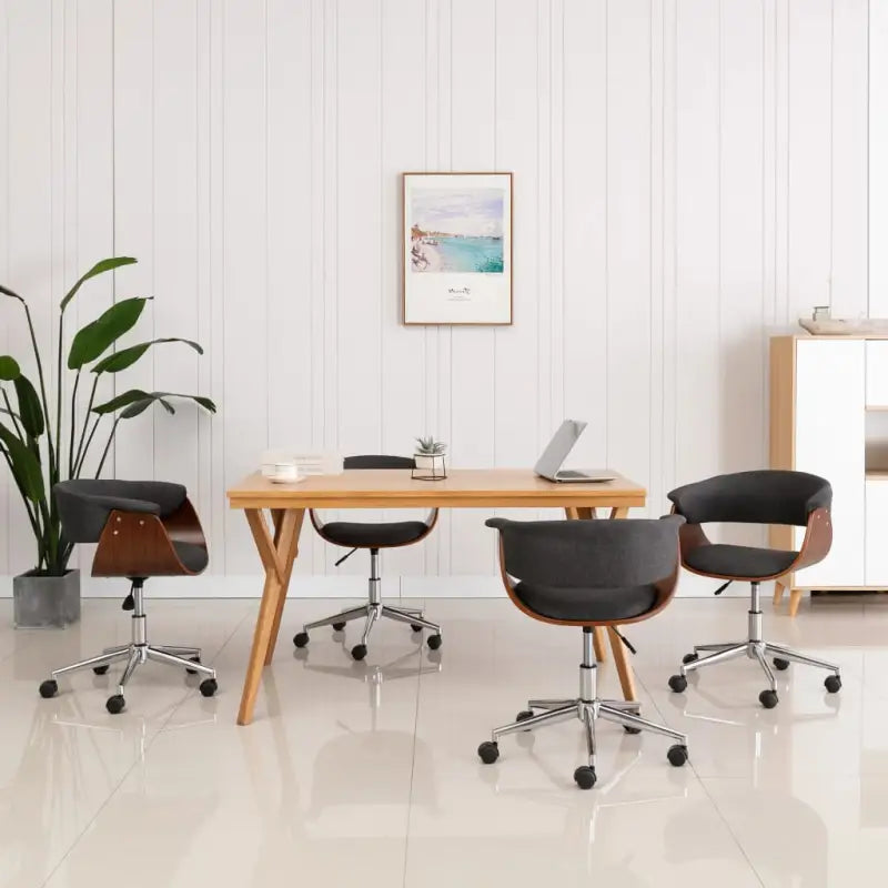 Draaibare Eetkamertafels voor moderne interieurs - Grijs / 4 - Eetkamerstoelen