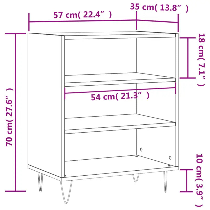 Dressoir met bewerkt hout en ijzeren poten voor een tijdloze uitstraling - Dressoirs & buffetkasten