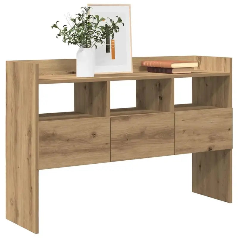 Dressoir met bewerkt hout voor moderne charme en ruime opbergruimte - artisanaal eikenkleurig / 1 - Dressoirs &