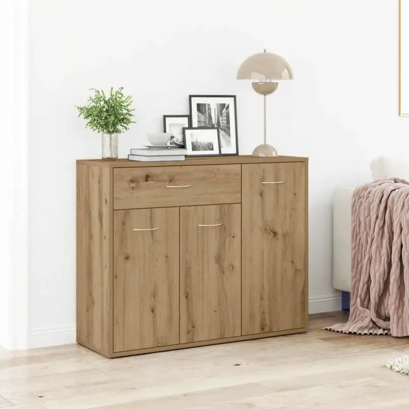 Dressoir met grote lade van bewerkt hout een minimalistisch ontwerp - artisian oak / 1 - Dressoirs & buffetkasten