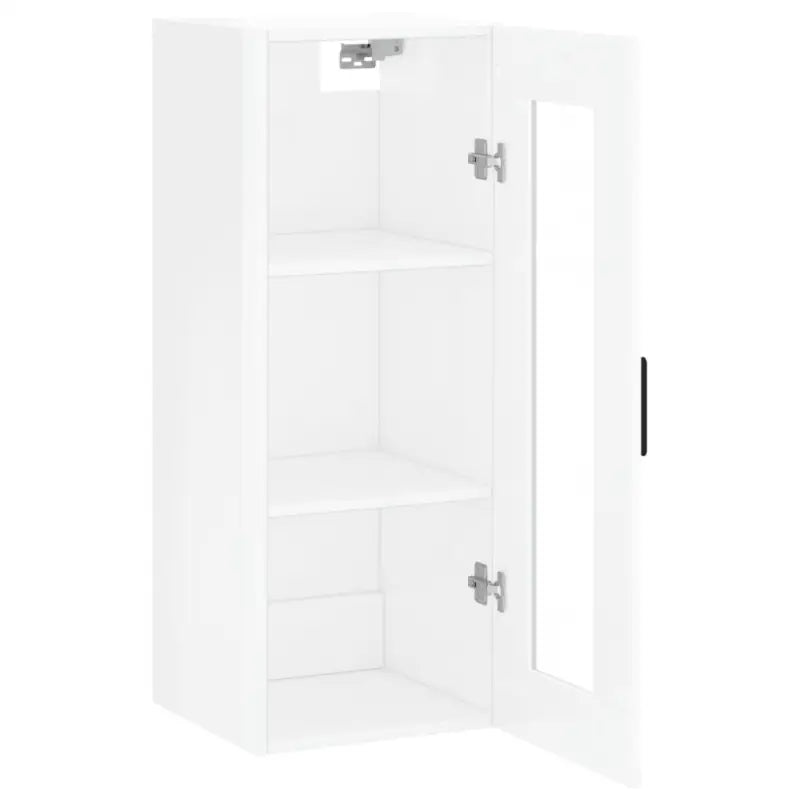 Dressoir met hoogglans wit en bewerkt hout voor een elegante interieur - Dressoirs & buffetkasten