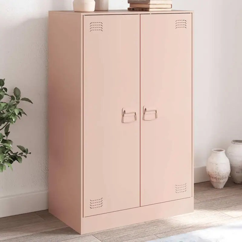 Dressoir met koudgewalst staal voor een trendy en praktische kameroptiek - Roze / 1 - Dressoirs & buffetkasten