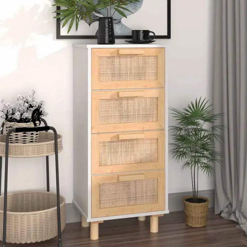 Dressoir met massief grenenhout voor een stabiele en duurzame kamer - Wit / 1 - Dressoirs & buffetkasten