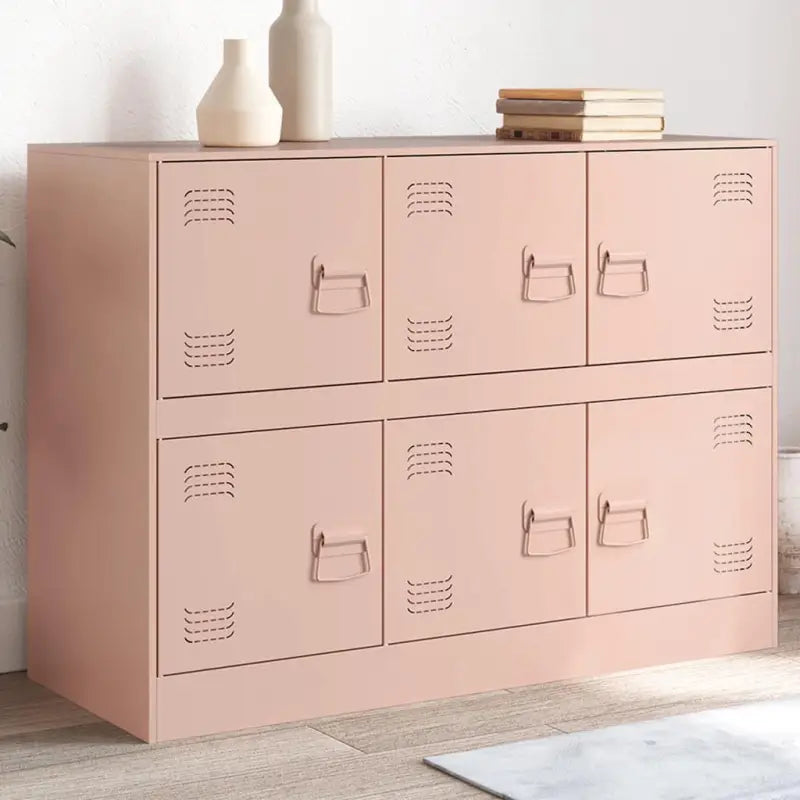 Dressoir met stabiel frame van koudgewalst staal en trendy design - Roze / 1 - Dressoirs & buffetkasten