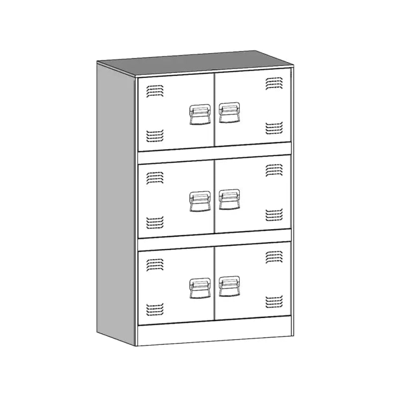 Dressoir met stevig koudgewalst staal frame voor een trendy woonkamer - Dressoirs & buffetkasten