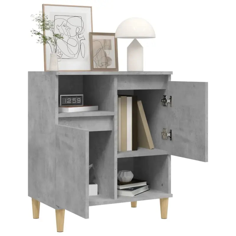Dressoir van massief eucalyptushout met bewerkt hout en trendy design - Dressoirs & buffetkasten