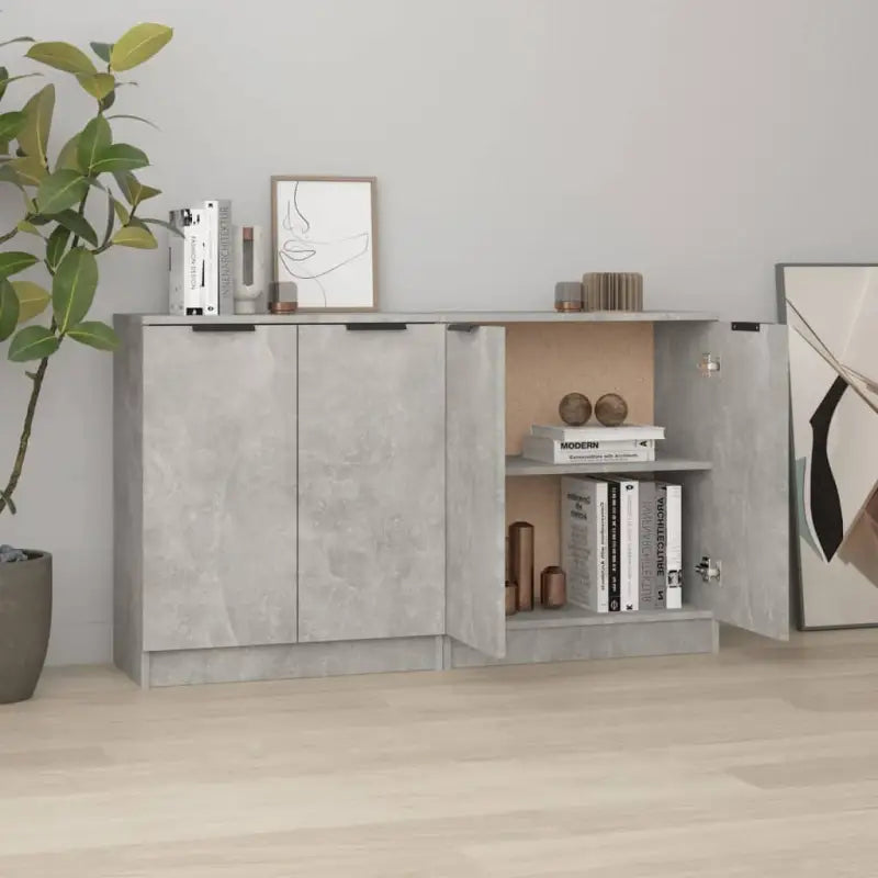 Dressoirs en buffetkasten van bewerkt hout gemakkelijk schoon te maken - Betongrijs / 2 - Dressoirs & buffetkasten