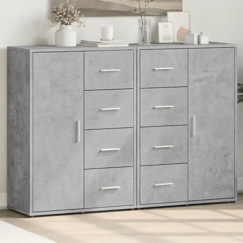 Dressoirs en buffetkasten van bewerkt hout voor een trendy interieur - Betongrijs / 1 - Dressoirs & buffetkasten