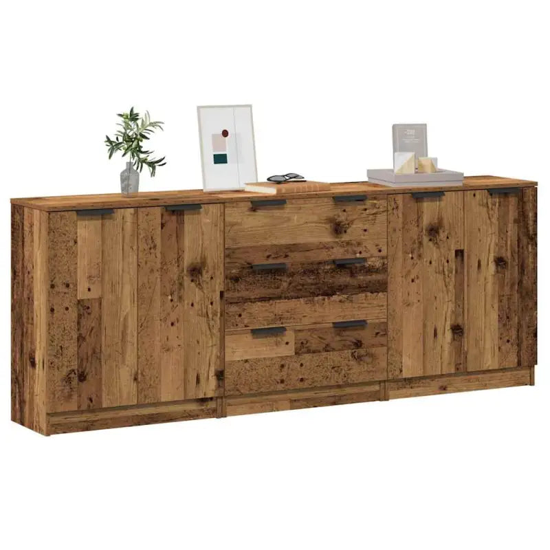 Dressoirs van bewerkt hout gemakkelijk schoon minimalistische uitstraling - Oud hout / 3 - Dressoirs & buffetkasten