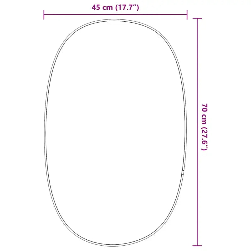 Duidelijke weerspiegeling wandspiegel met minimalistisch ontwerp - Spiegels