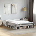 Duurzaam bedframe van bewerkt hout voor een comfortabele slaapkamer - Grijs sonoma / 140 x 200 cm - Bedden & bedframes