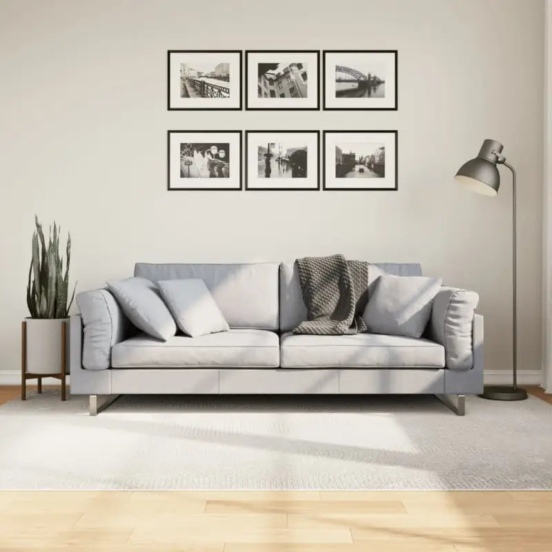 Duurzaam vloerkleed van polyester met schadelijke stoffen test volgens OEKO-TEX - Crème / 160 x 230 cm - Vloerkleden