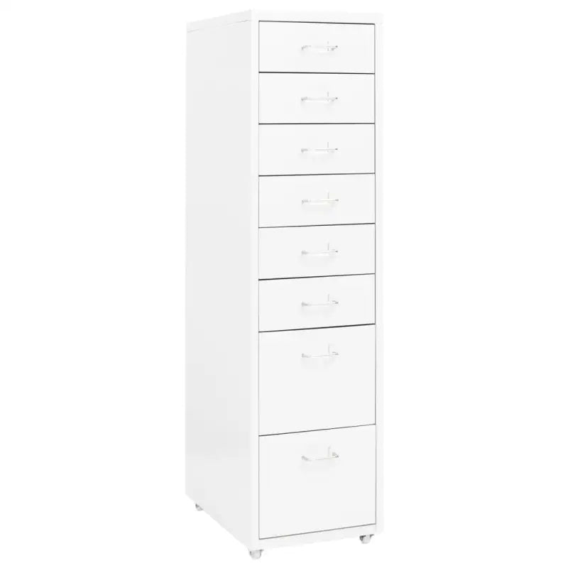 Duurzame metalen archiefkast met 6 lades gemakkelijk schoon voor documenten - Wit / 1 / 8 lades - Archiefkasten