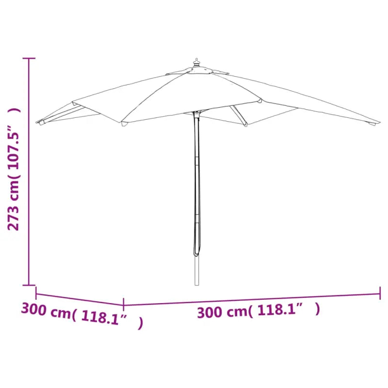 Duurzame parasol met uv-bescherming voor schaduw en bescherming - Parasols en zonneschermen
