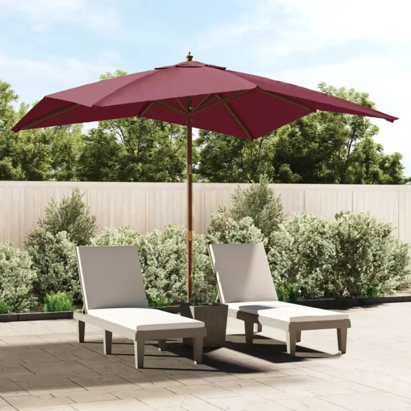 Duurzame parasol met uv-bescherming voor schaduw en bescherming - Rood / 1 - Parasols en zonneschermen