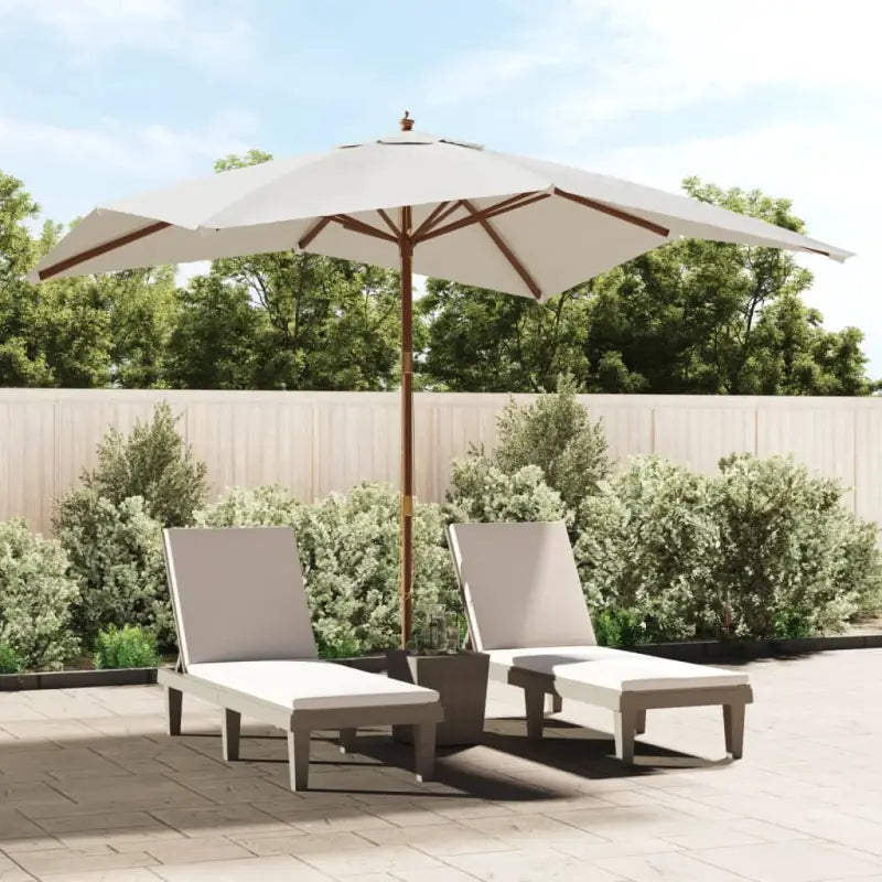 Duurzame parasol met uv-bescherming voor schaduw en bescherming - Zand / 1 - Parasols en zonneschermen