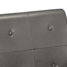 Echt leren fauteuil met knoopversiering voor een luxe uitstraling - Grijs / 1 / Ja - Fauteuils & Relaxfauteuils